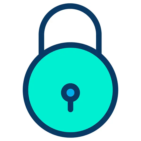 Lock Web Icon Simple Vector Illustration — Stock Vector