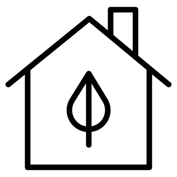 Icono Vector Simple Casa Casa Sobre Fondo Blanco — Archivo Imágenes Vectoriales