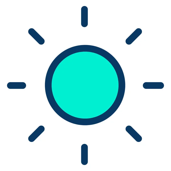 Simple Beach Vector Icon Illustration White Background Stock Vector by ...