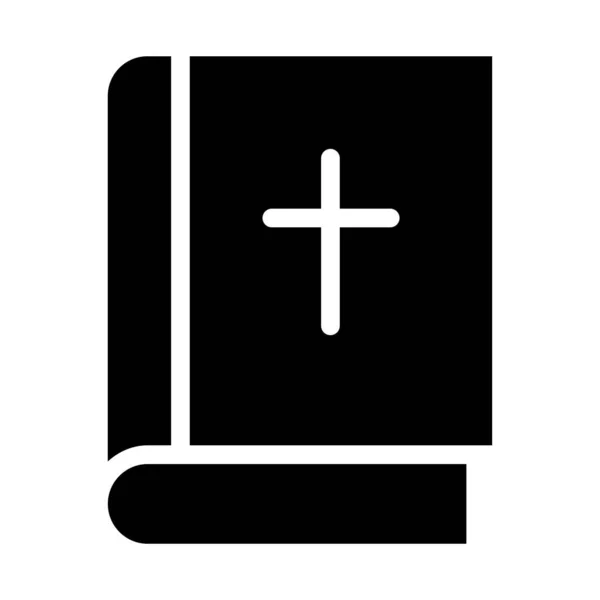 Біблія Веб Іконка Проста Ілюстрація — стоковий вектор