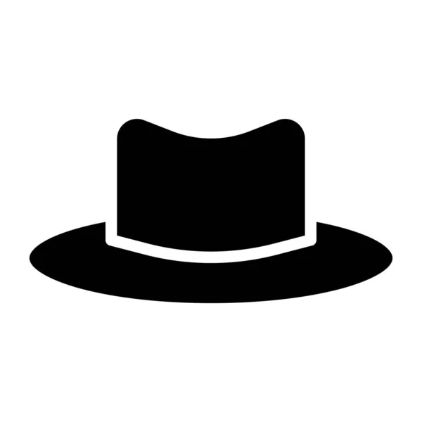 Icono Sombrero Simple Ilustración Vectorial — Archivo Imágenes Vectoriales