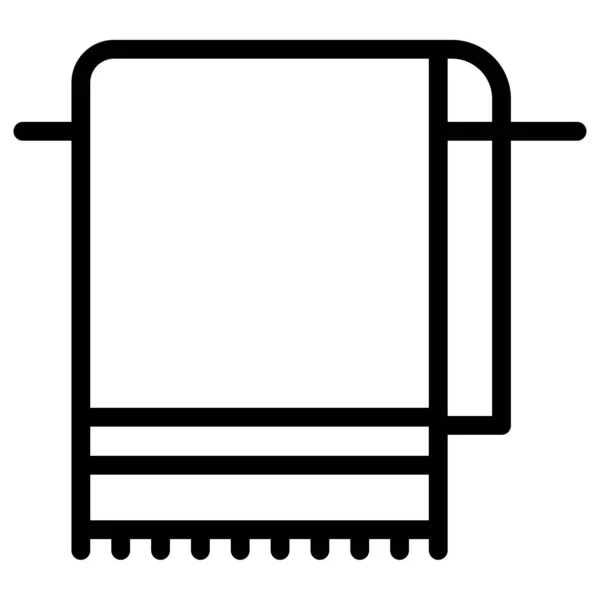 Toalla Icono Web Vector Ilustración — Vector de stock