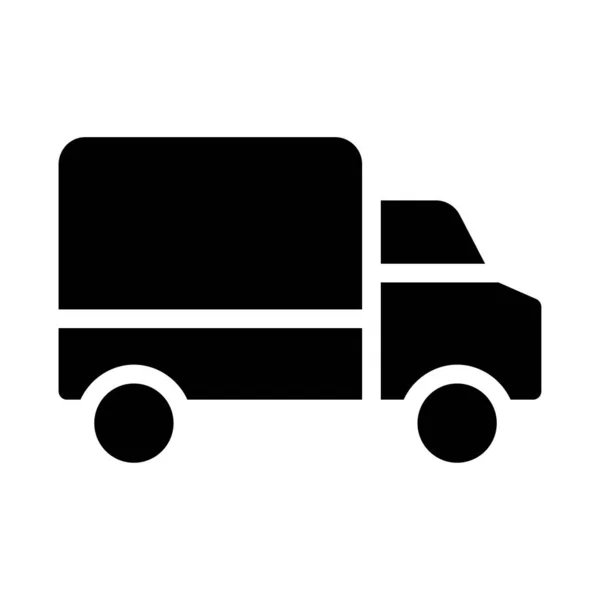 Icono Camión Simple Ilustración Vectores — Vector de stock
