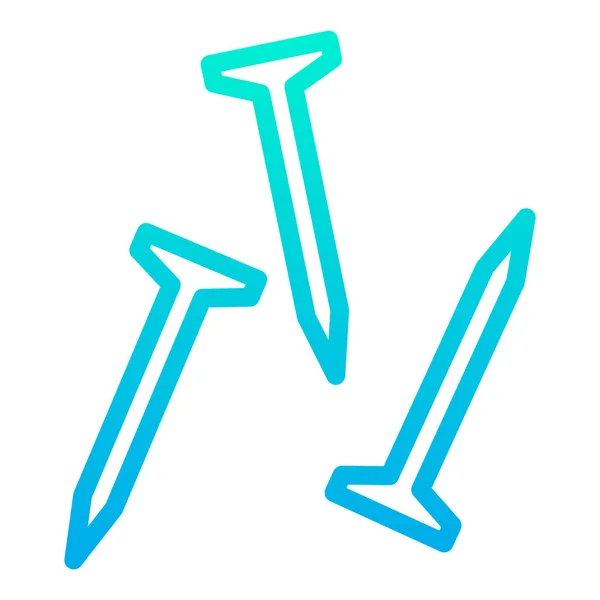 Nägel Einfaches Vektor Symbol Auf Weißem Hintergrund — Stockvektor