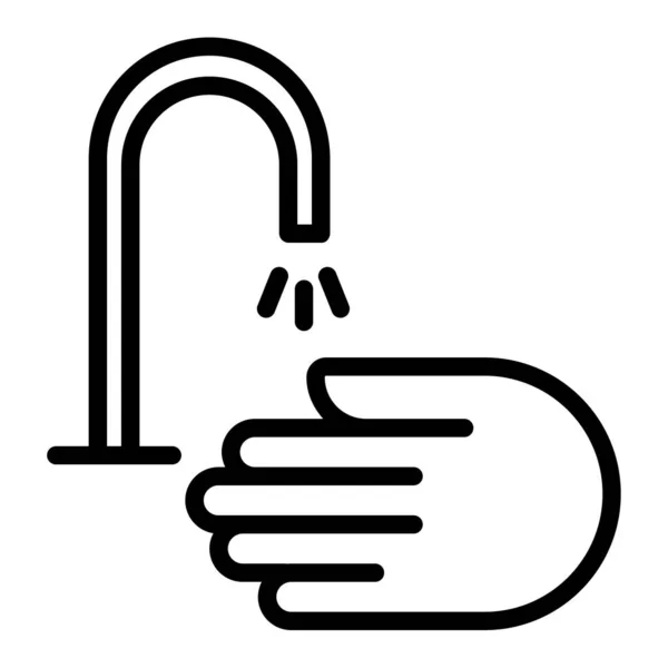 Πλύνετε Χέρια Απλό Εικονίδιο Διανυσματική Απεικόνιση — Διανυσματικό Αρχείο