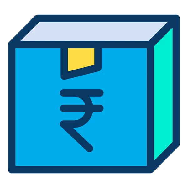 Roepies Vectoricoon Eenvoudige Illustratie Indiaas Geld Indiase Roepie — Stockvector