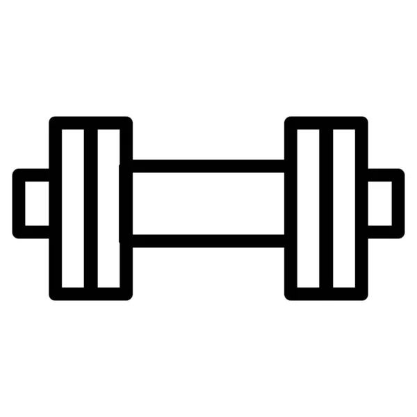 Dumbbell Web Icon Simple Illustration — Stock Vector