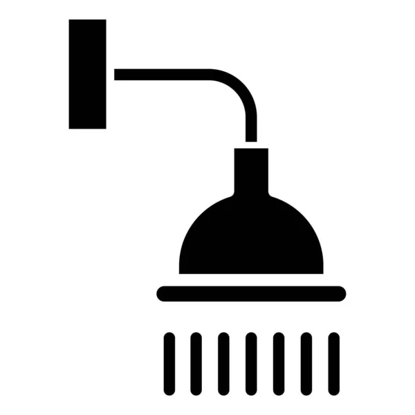 Shower Icon Minimalistic Vector Icon Isolated White — Stock Vector