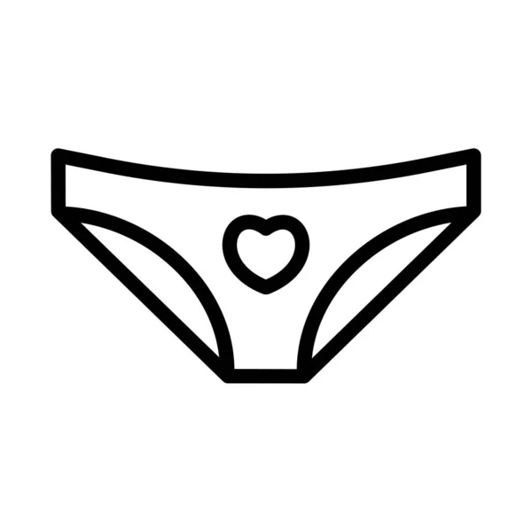 Icône Soutien Gorge Illustration Contour Des Icônes Vectorielles Lingerie Pour — Image vectorielle