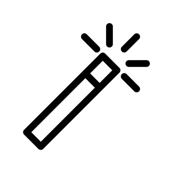 Zauberstab Web Symbol Einfache Vektor Illustration — Stockvektor