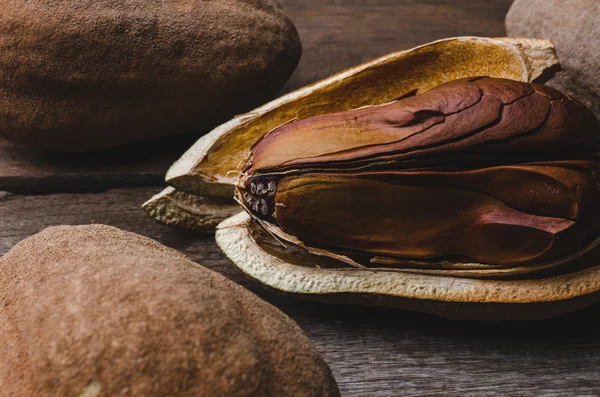 Mahogany seed decoration background