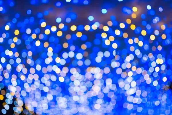 Defocused urban abstract texture, bokeh lights of city lights in — Stock Photo, Image