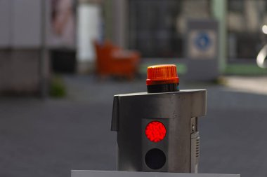 Güney Almanya 'da karantina kırmızı ışığı Schwaebisch Gmuend şehrinde.