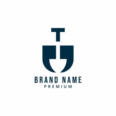 Model Mektubu: Shovel QUOTE Logo VECTOR TEMPLATE MESAJ, CHAT, Talk App veya TEKNOLOJİ LITERACY PRODUCT