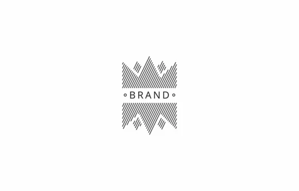 Moderna Corona King Vintage Logo Template Adatto Qualsiasi Azienda — Vettoriale Stock