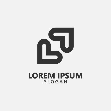 MUDERN Harfi L II Logo Monogram İlk Vektör Şablonu KİŞİ VE İŞE KİŞİMLENİYOR