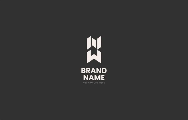 Carta Monogram Logo Design Template Adecuado Para Marca Negocios Fuerte — Vector de stock