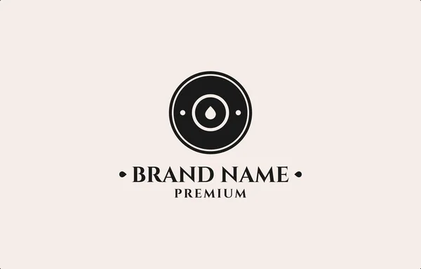 Bullet Head Stamp Logo Design Template 빈티지 브랜드에 — 스톡 벡터