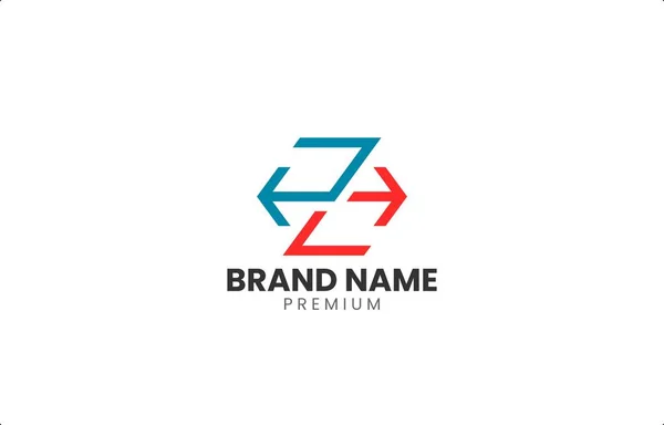 List Arrow Monogram Logo Design Szablon Wektor Nadaje Się Nowoczesnej — Wektor stockowy