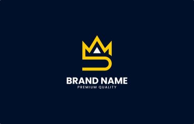 Letter M S Crown Logo Vector Design Template suitable for personal or business bran