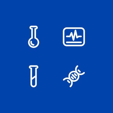 Tıbbi Laboratuvar Simgesi Çizim Tasarım Şablonunu Tasarım Biçimi ile Ayarla