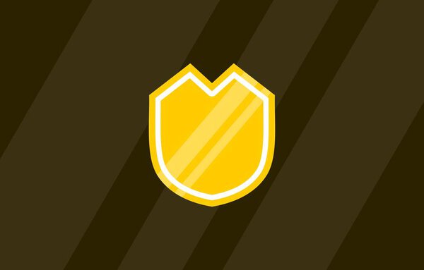 Golden Shield Logo Icon Vector Template Design suitable for security, safety, and hero logo and graphic need