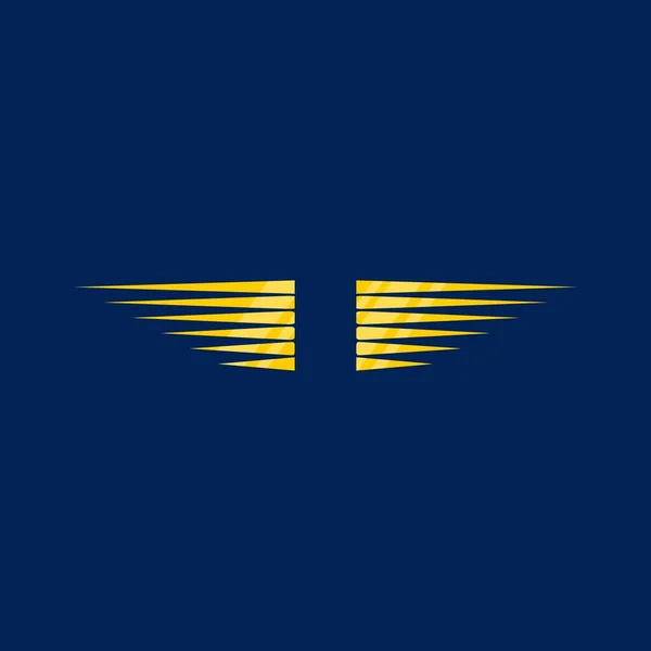 Modern Wings Icon Logo Template Design Vector Suitable Logo Military —  Vetores de Stock