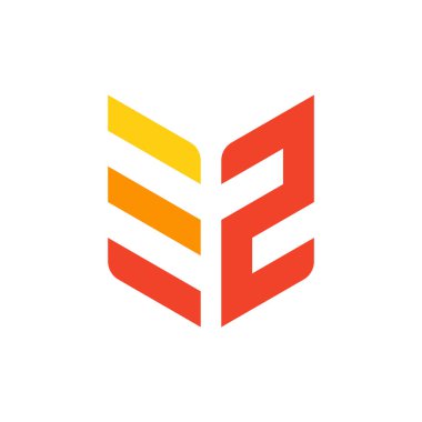 Dinamik Harf Z kalkan logosu parlak yatay çubuklar sunar zigzag hızı, sıfır güven güvenliği ve zirve büyüme ideali lojistik, teknoloji girişimleri ve yakınlaştırma hizmetleri için