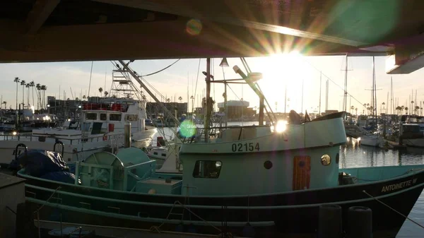 Oceanside California Feb 2020 Pueblo Portuario Con Barcos Yates Pescadores — Foto de Stock