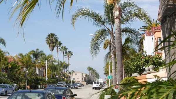 Oceanside Kalifornia Usa Jan 2020 Typowa Ulica Podmiejska Różne Domy — Zdjęcie stockowe