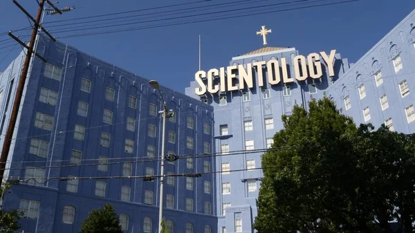 Los Angeles Kalifornia Usa Helmikuuta 2020 Church Skientology Exterior Sinisen — kuvapankkivalokuva