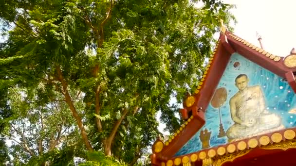 Koh Samui Tailandia Julio 2018 Wat Khunaram Kunaram Buddhist Temple — Vídeos de Stock