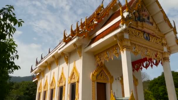 Koh Samui Thailand Temmuz 2018 Güzel Modern Wat Khunaram Kunaram — Stok video