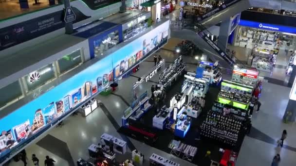 Bangkok Thailand 2018 December Pantip Tér Fentről Nézve Csodálatos Modern — Stock videók