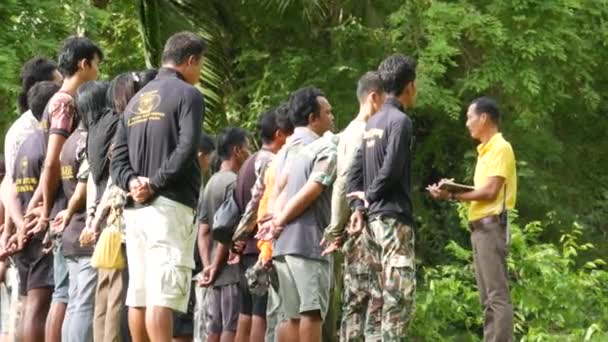 Ang Thong Marine Park Thailand Juni 2019 Gruppe Thaimænd Der – Stock-video