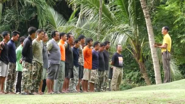 Ang Thong Marine Park Tailandia Junio 2019 Grupo Hombres Tailandeses — Vídeos de Stock