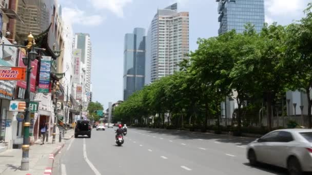 Bangkok Thaïlande Juillet 2019 Mahanakhon King Power Skyscraper Modern Sathorn — Video