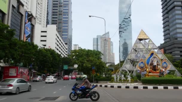 Bangkok Tajlandia Lipiec 2019 Drapacz Chmur Mahanakhon King Power Współczesnej — Wideo stockowe
