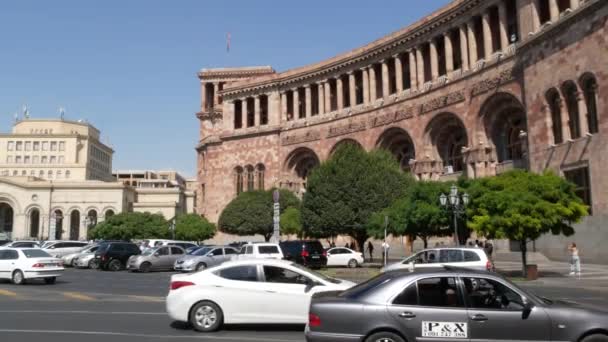 Jerewan Armenien Kaukasus August 2019 Zentralplatz Der Republik Kaukasische Armenische — Stockvideo