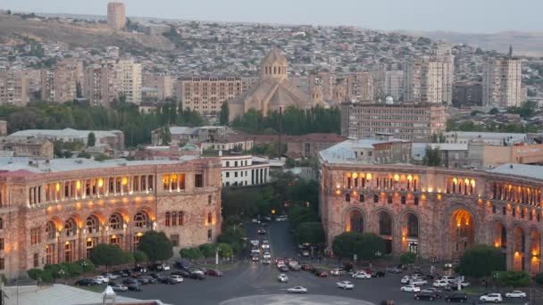 Yerevan Armenia Caucasus August 2019 Saint Gregory Illuminator Cathedral Central — стокове відео