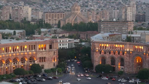 Yerevan Armenia Caucasus August 2019 Saint Gregory Illuminator Cathedral Central — Stock Video