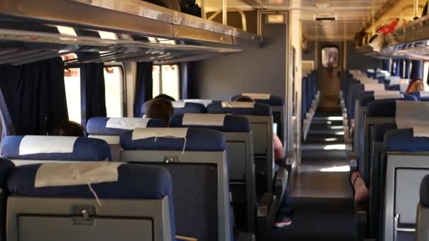 Los Angeles Kalifornia Usa Oct 2019 Dojeżdżający Amtrak Pacific Surfliner — Wideo stockowe