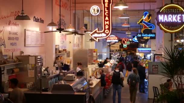 Los Angeles California États Unis Oct 2019 Grand Marché Central — Video