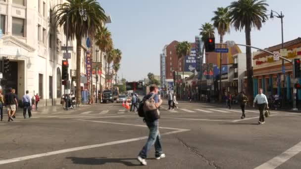 Los Angeles California Eua Nov 2019 Passeio Pela Famosa Avenida — Vídeo de Stock