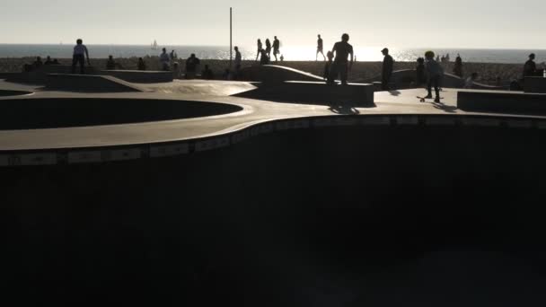 Лос Анжелес Сша Ноября 2019 Года Калифорнийский Летний Океан Venice — стоковое видео