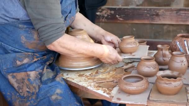 San Diego California Eua Jan 2020 Potter Trabalhando Oldtown Mexicana — Vídeo de Stock