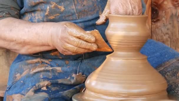 San Diego California Eua Jan 2020 Potter Trabalhando Oldtown Mexicana — Vídeo de Stock