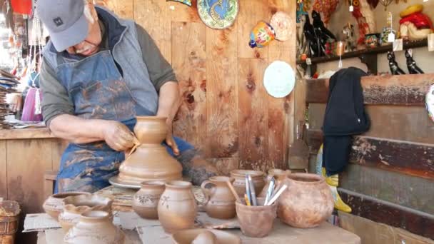 San Diego California Sua Ian 2020 Potter Lucrează Oldtown Mexican — Videoclip de stoc