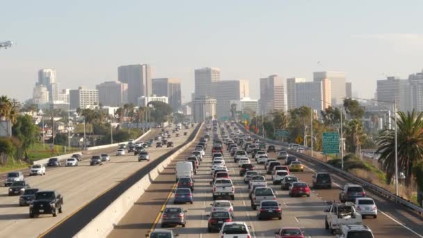San Diego Kalifornia Usa Styczeń 2020 Ruchliwa Autostrada Międzymiastowa Korki — Wideo stockowe