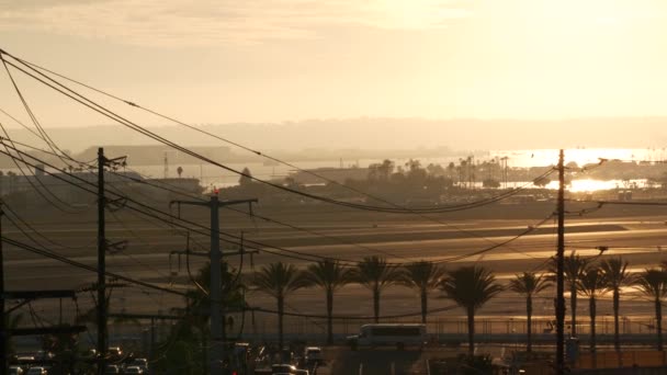 San Diego California Usa Jan 2020 Bandar Udara Internasional Lindbergh — Stok Video